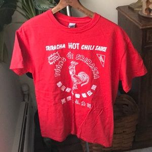 Sriracha Hot Sauce Red Graphic T-Shirt